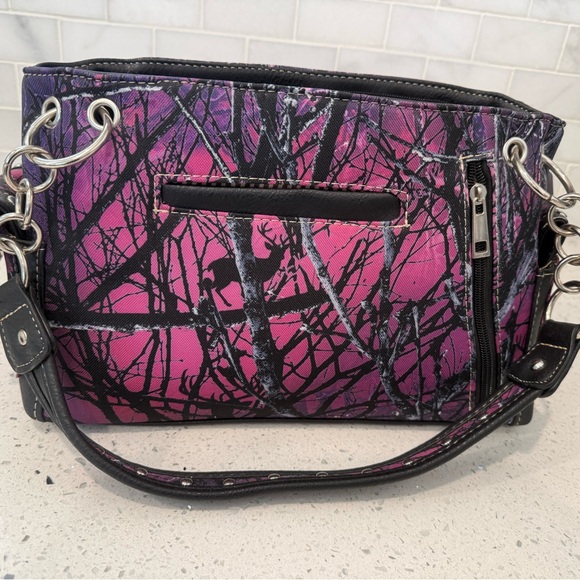 NWT Pink Rhinestone Cross Accent Crossbody Bag and Matching Wallet - Picture 7 of 8